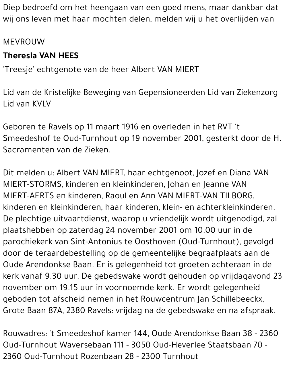 Theresia Van Hees