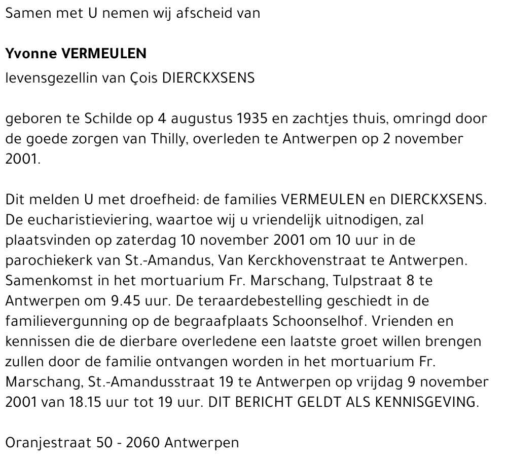 Yvonne Vermeulen
