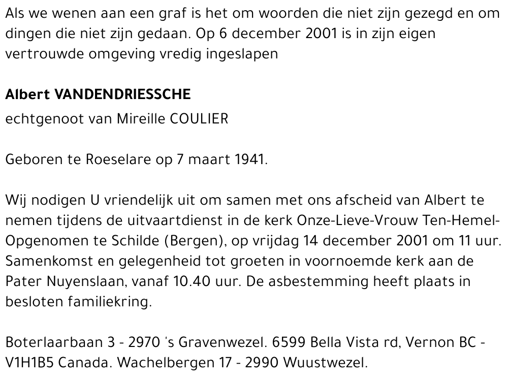 Albert Vandendriessche