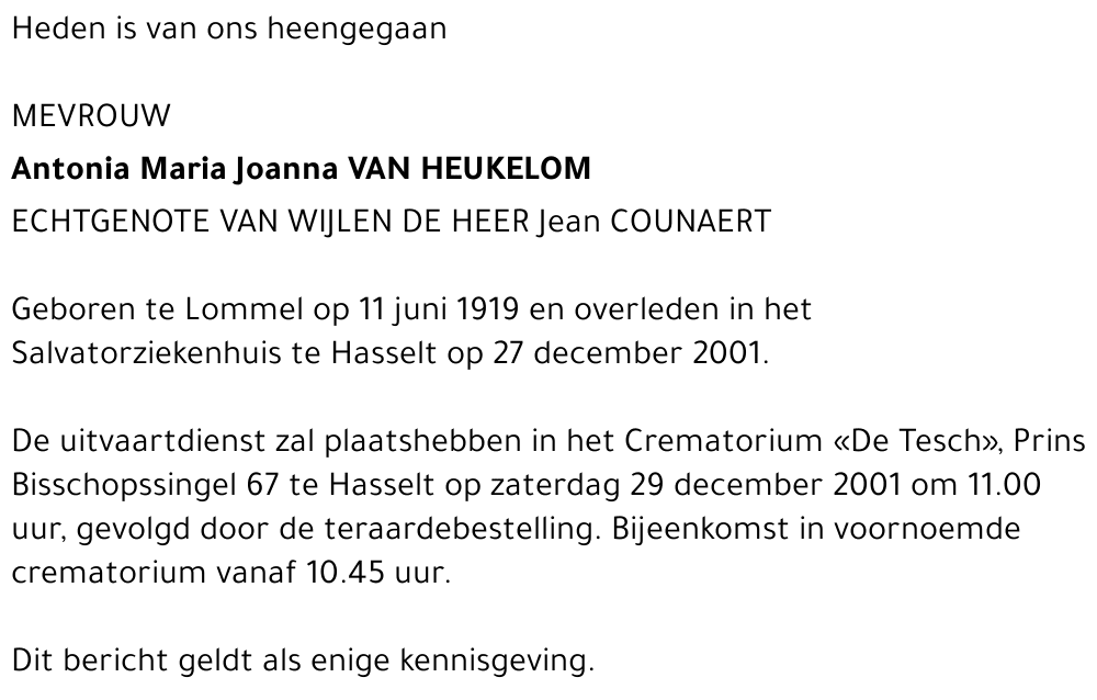 Antonia Van Heukelom