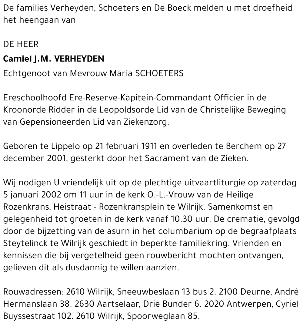 CAMIEL J.M. VERHEYDEN