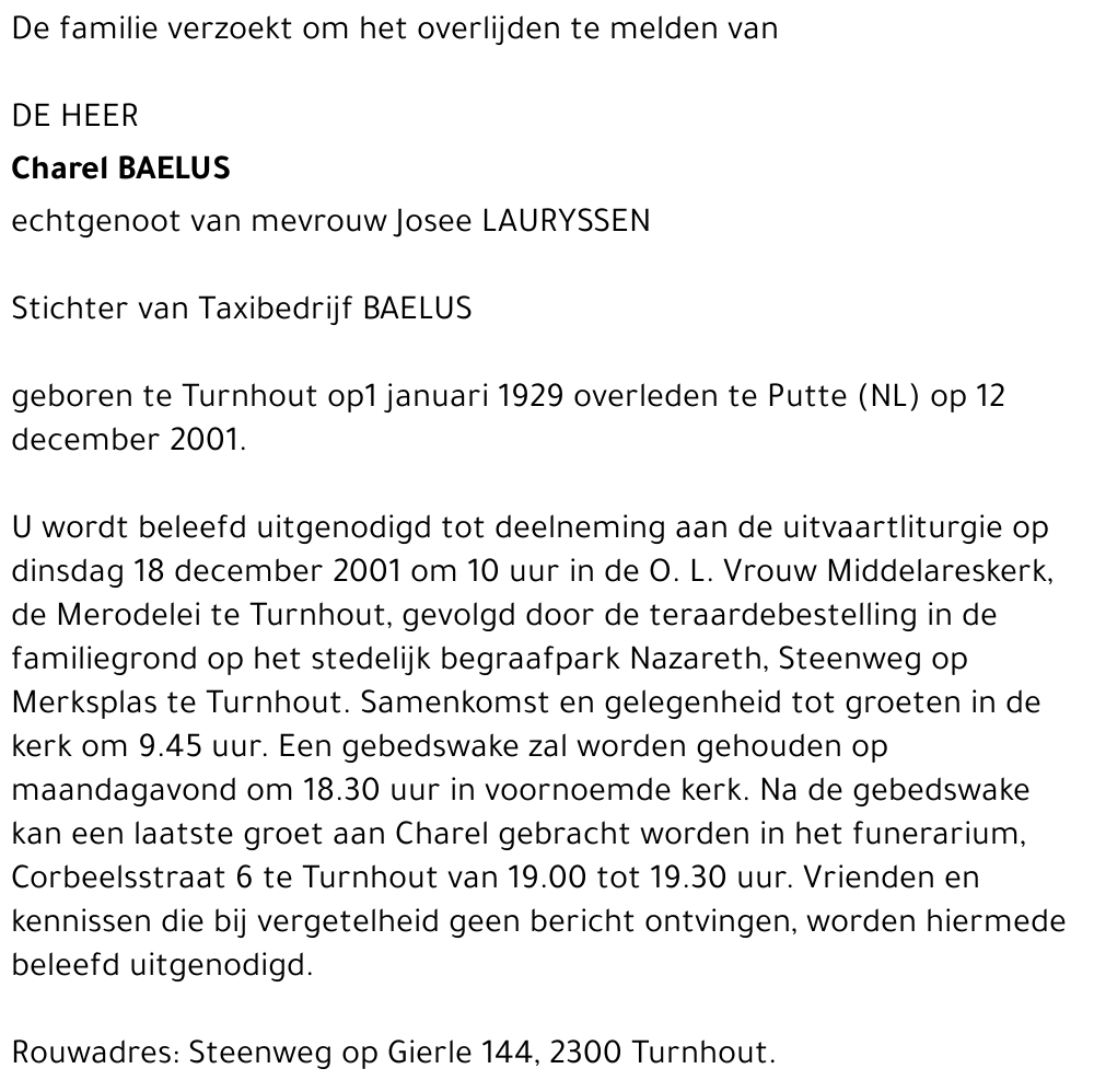 CHAREL BAELUS