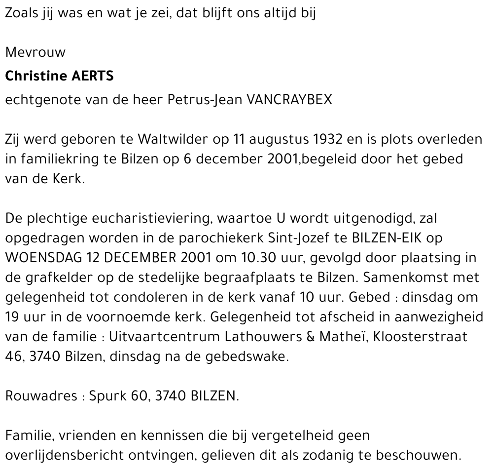 Christine AERTS