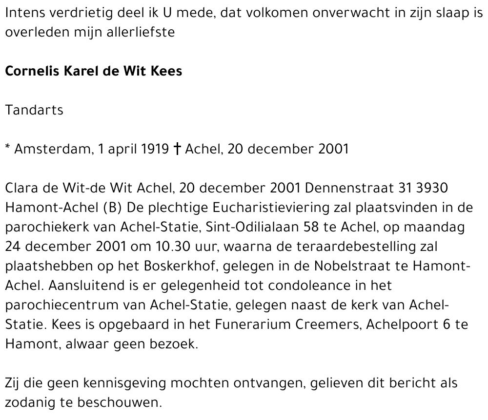 Cornelis Karel de Wit