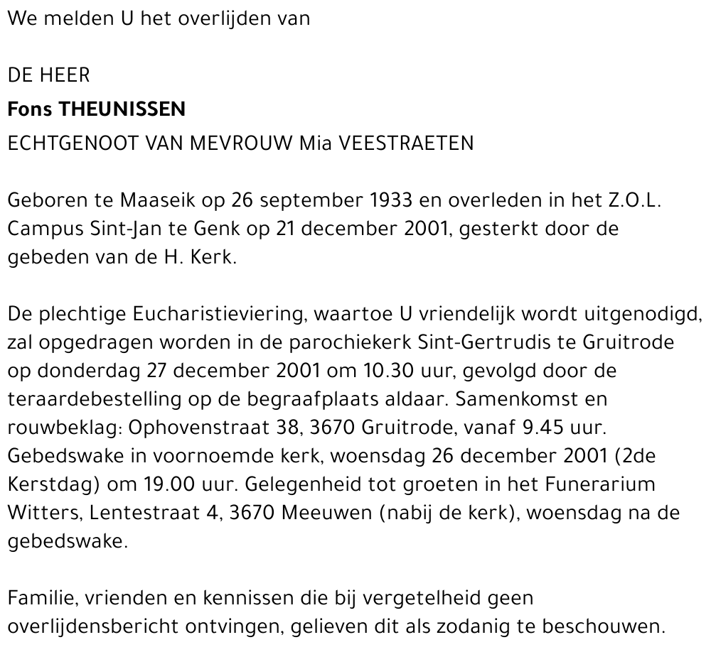 Fons Theunissen