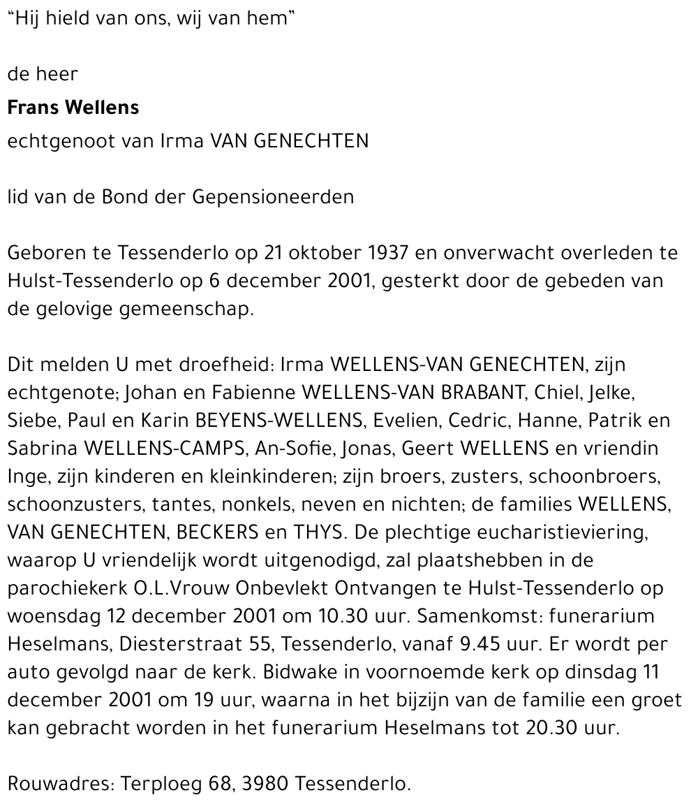 Frans Wellens