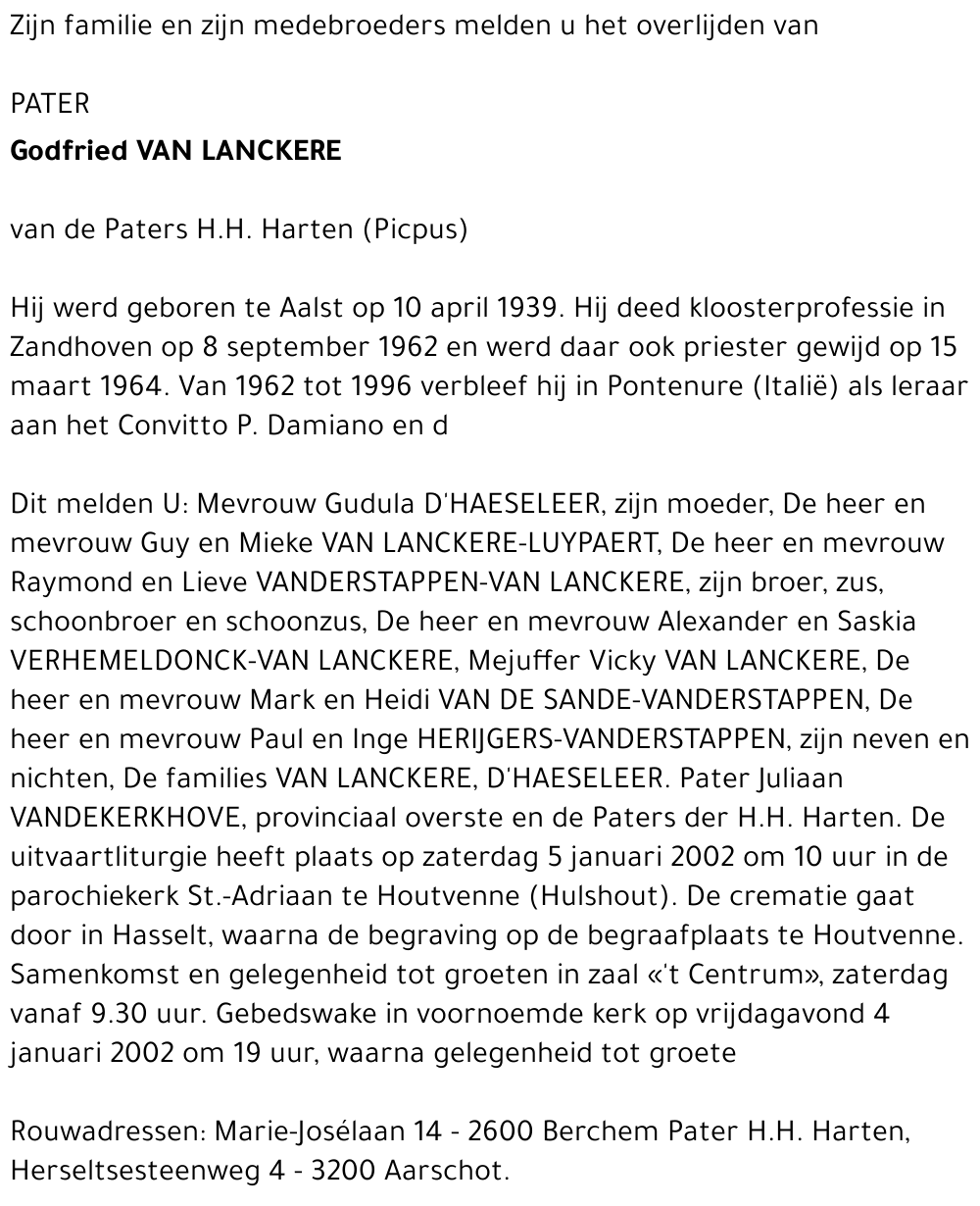 Godfried Van Lanckere