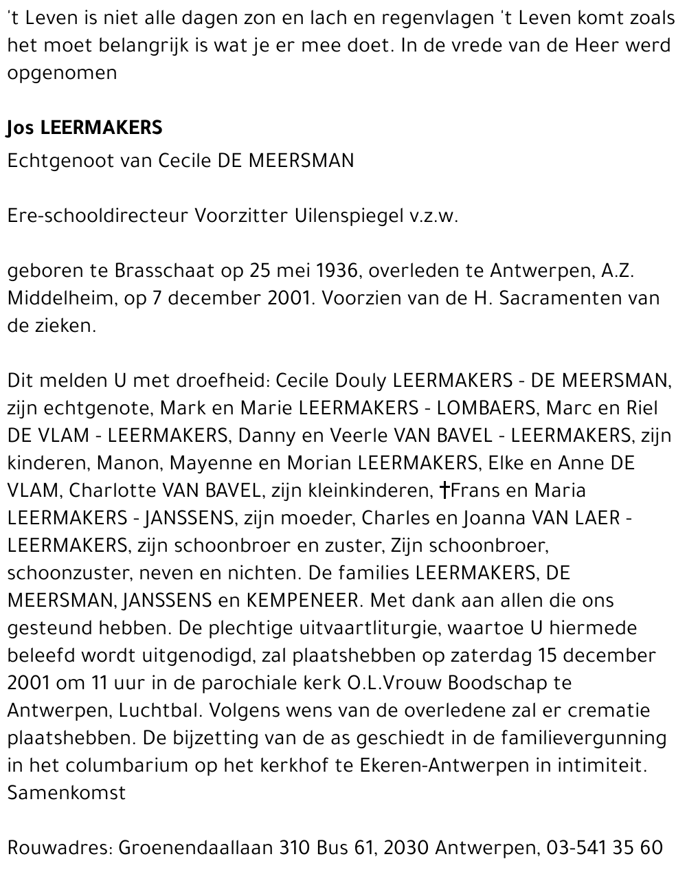 Jos LEERMAKERS