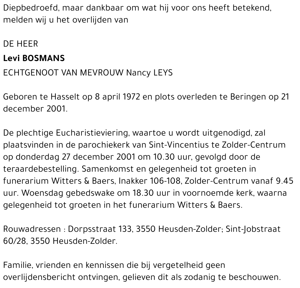 Levi Bosmans