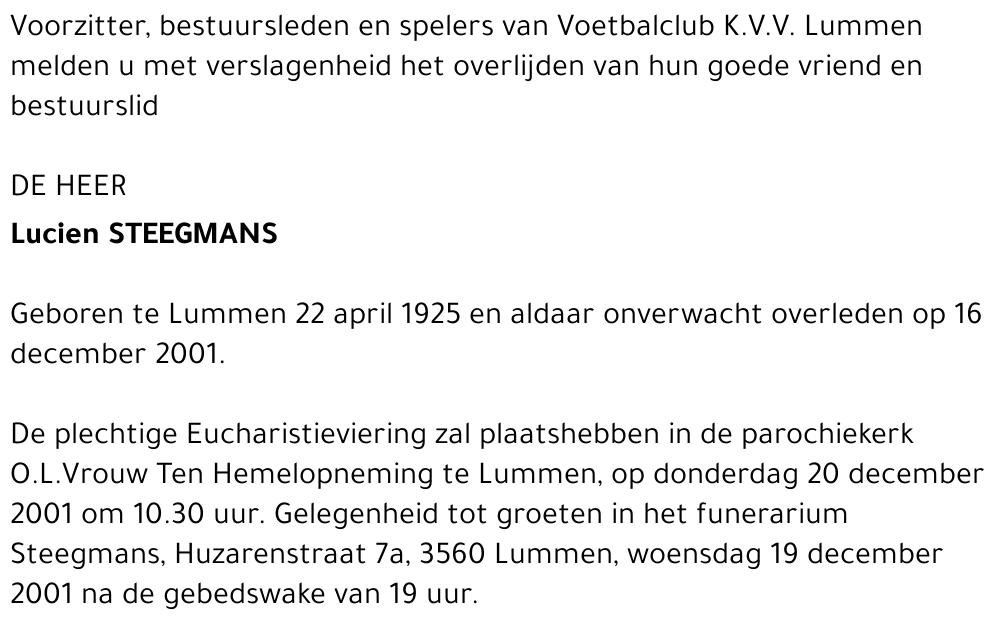 Lucien Steegmans