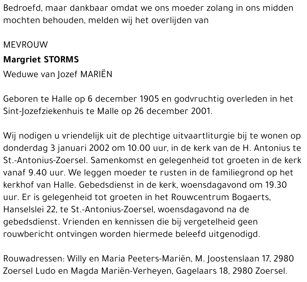 Margriet Storms