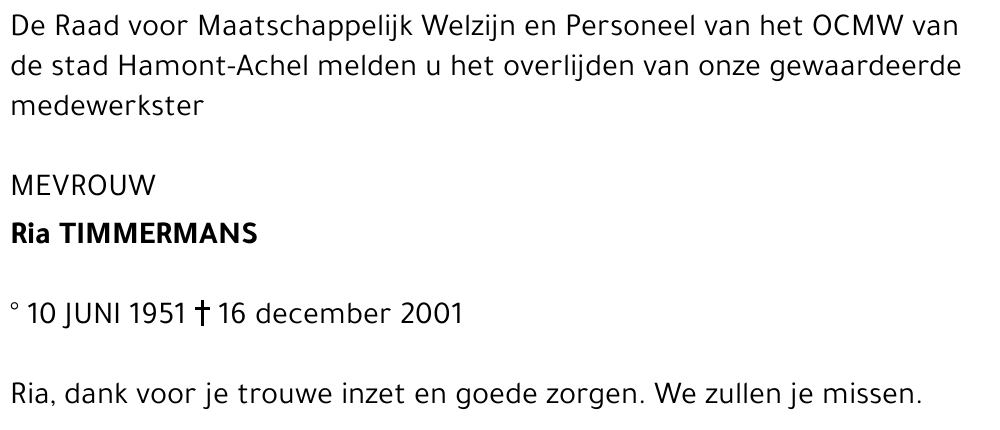 Ria Timmermans