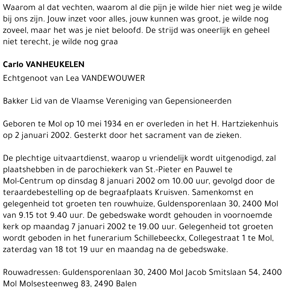 Carlo Vanheukelen