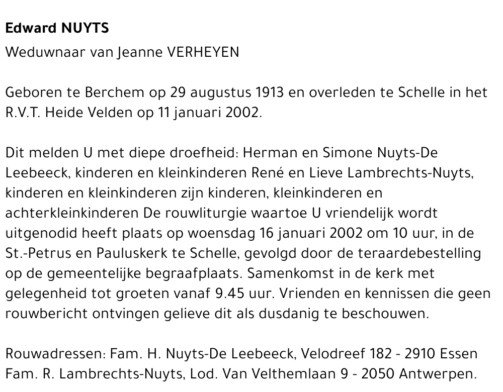 EDWARD NUYTS