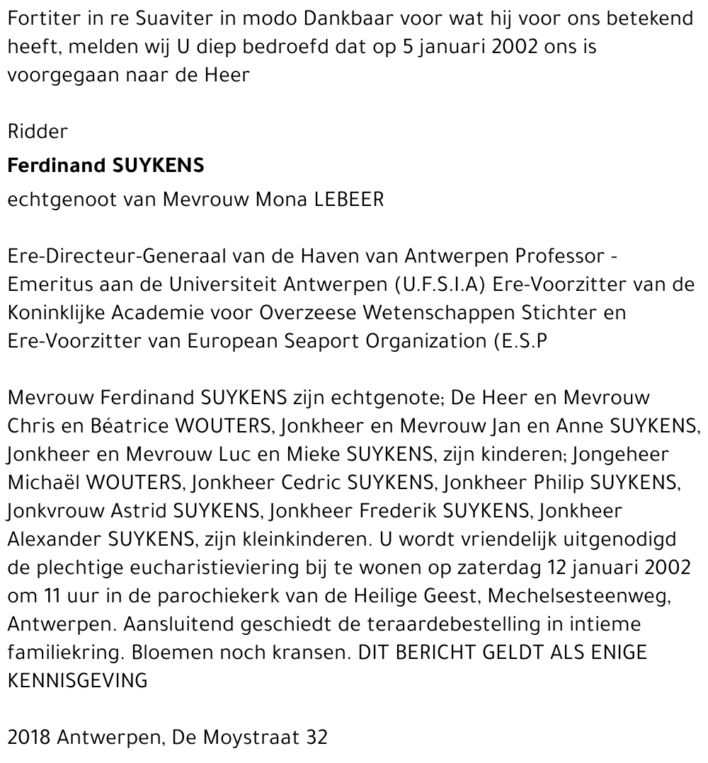 ferdinand suykens