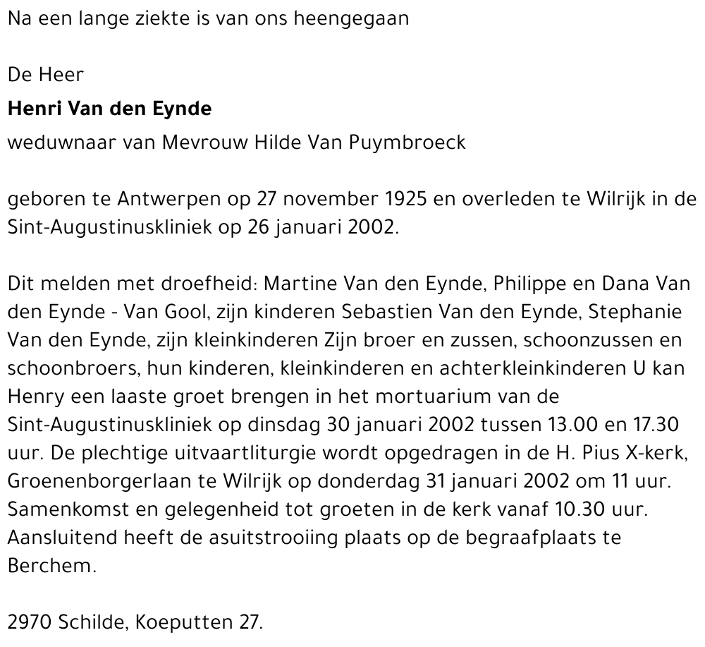 Henri Van den Eynde