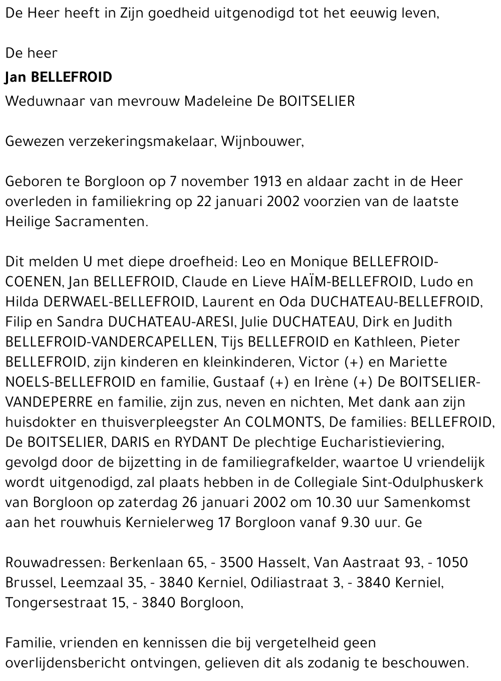 Jan Bellefroid