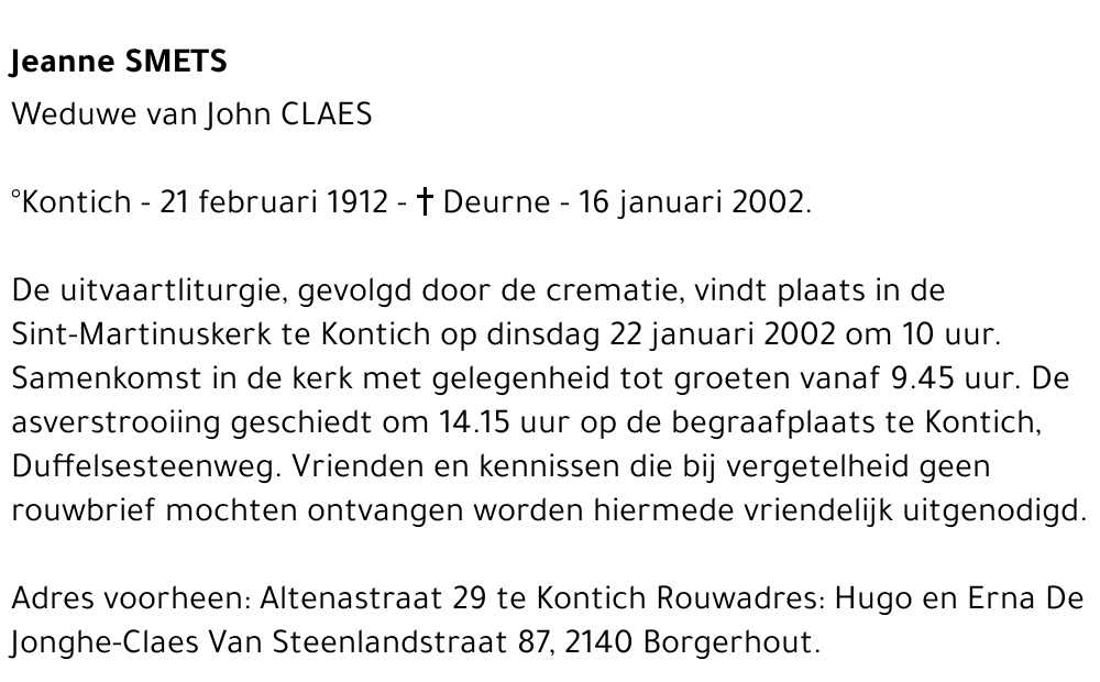 JEANNE SMETS