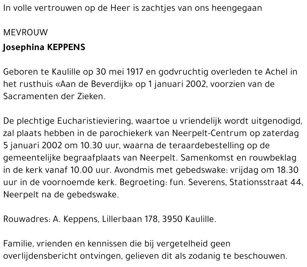 Josephina Keppens