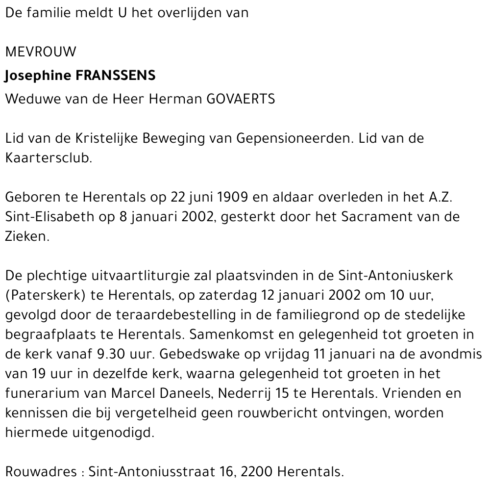 Josephine Franssens