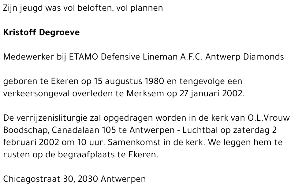 Kristoff Degroeve
