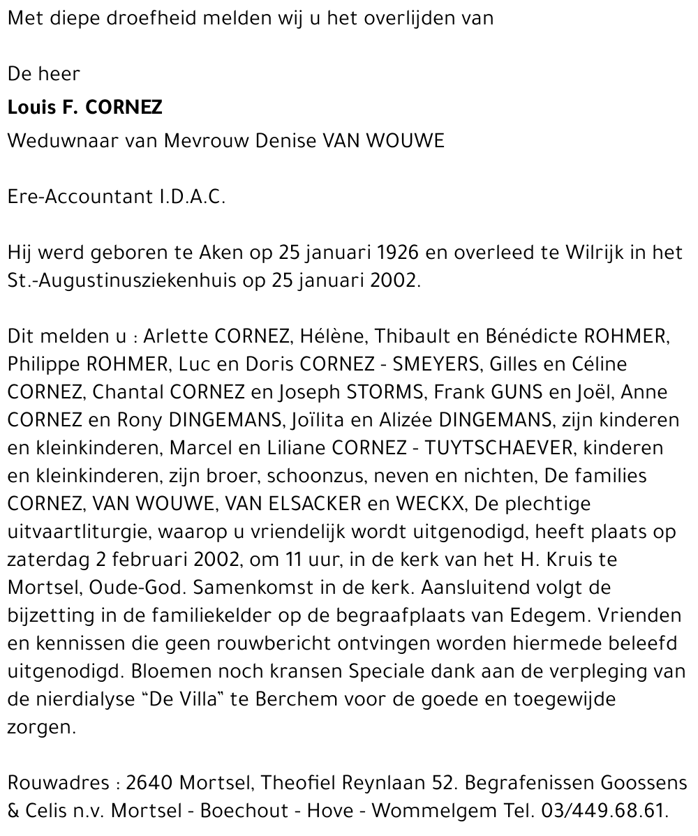 louis cornez
