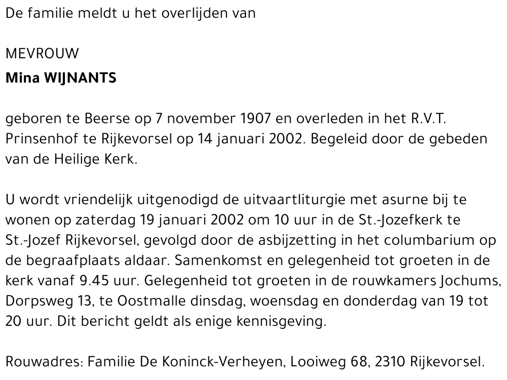 MINA WIJNANTS