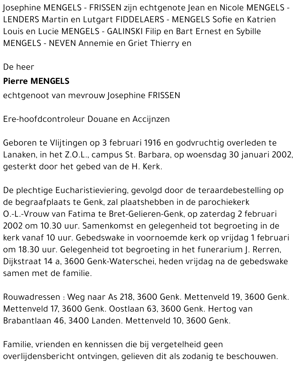 Pierre MENGELS