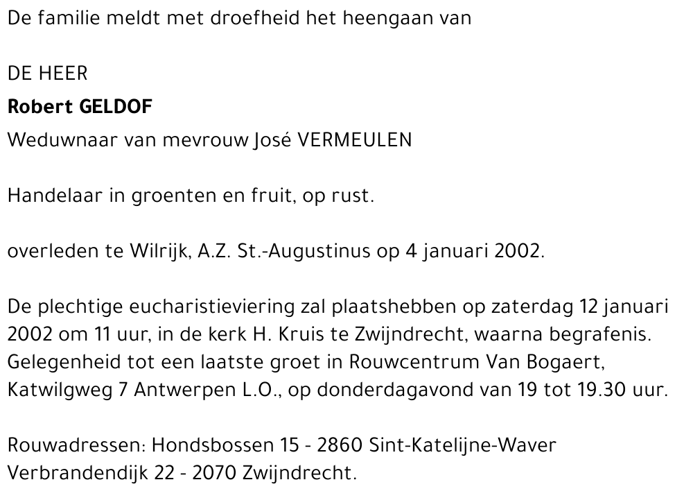 ROBERT GELDOF