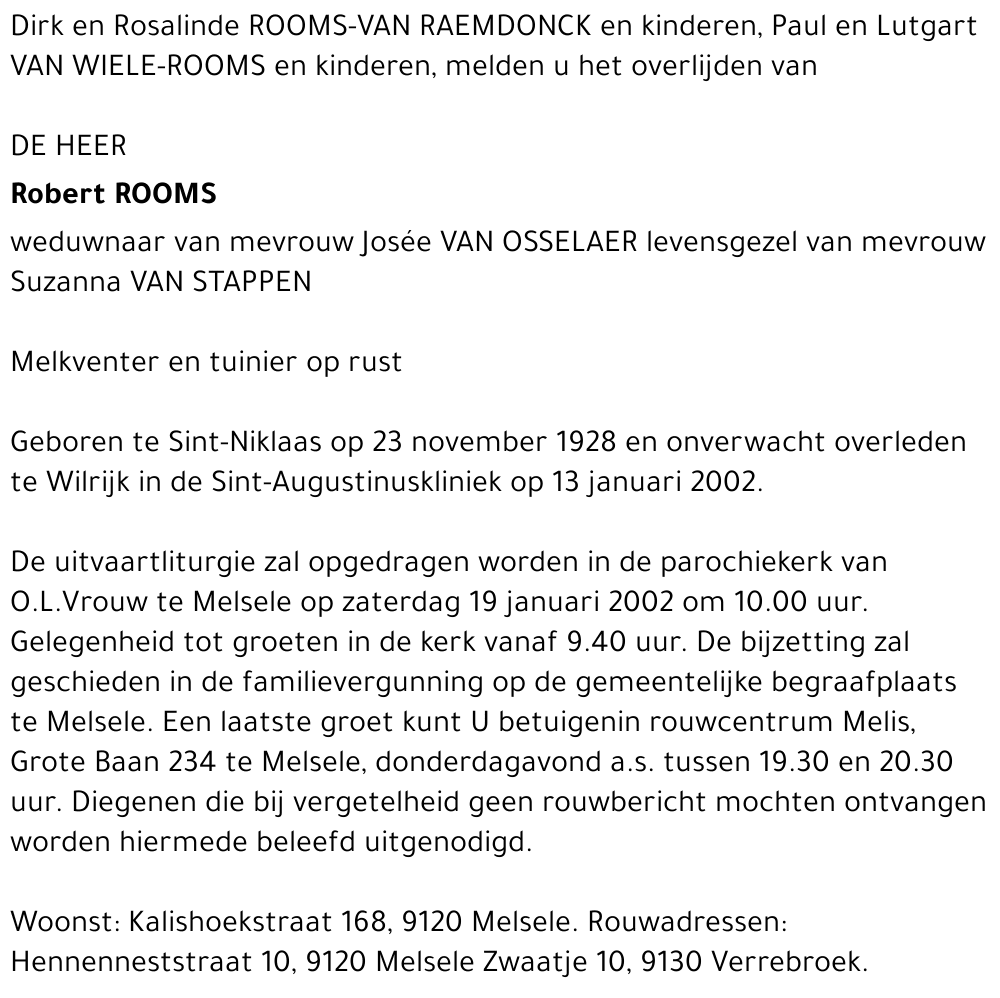Robert Rooms