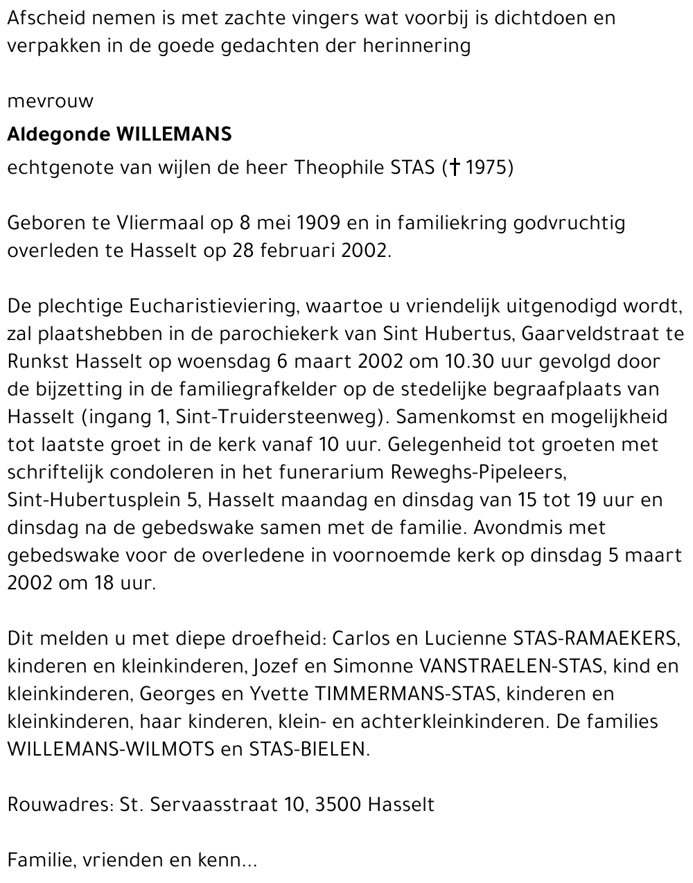 Aldegonde WILLEMANS