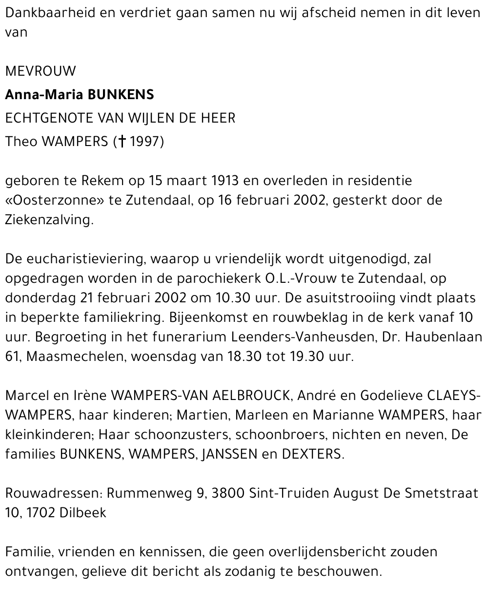 Anna-Maria Bunkens