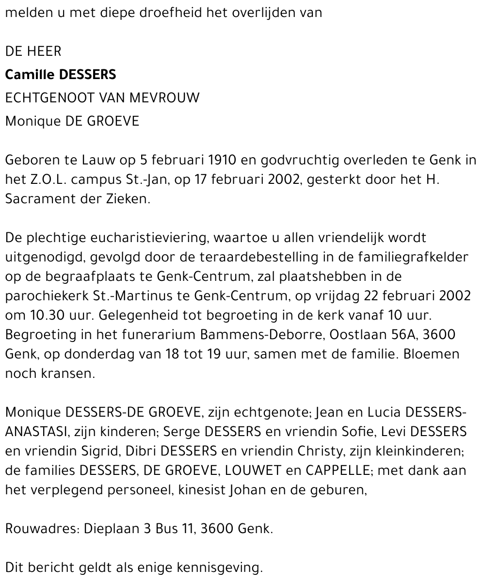 Camille DESSERS