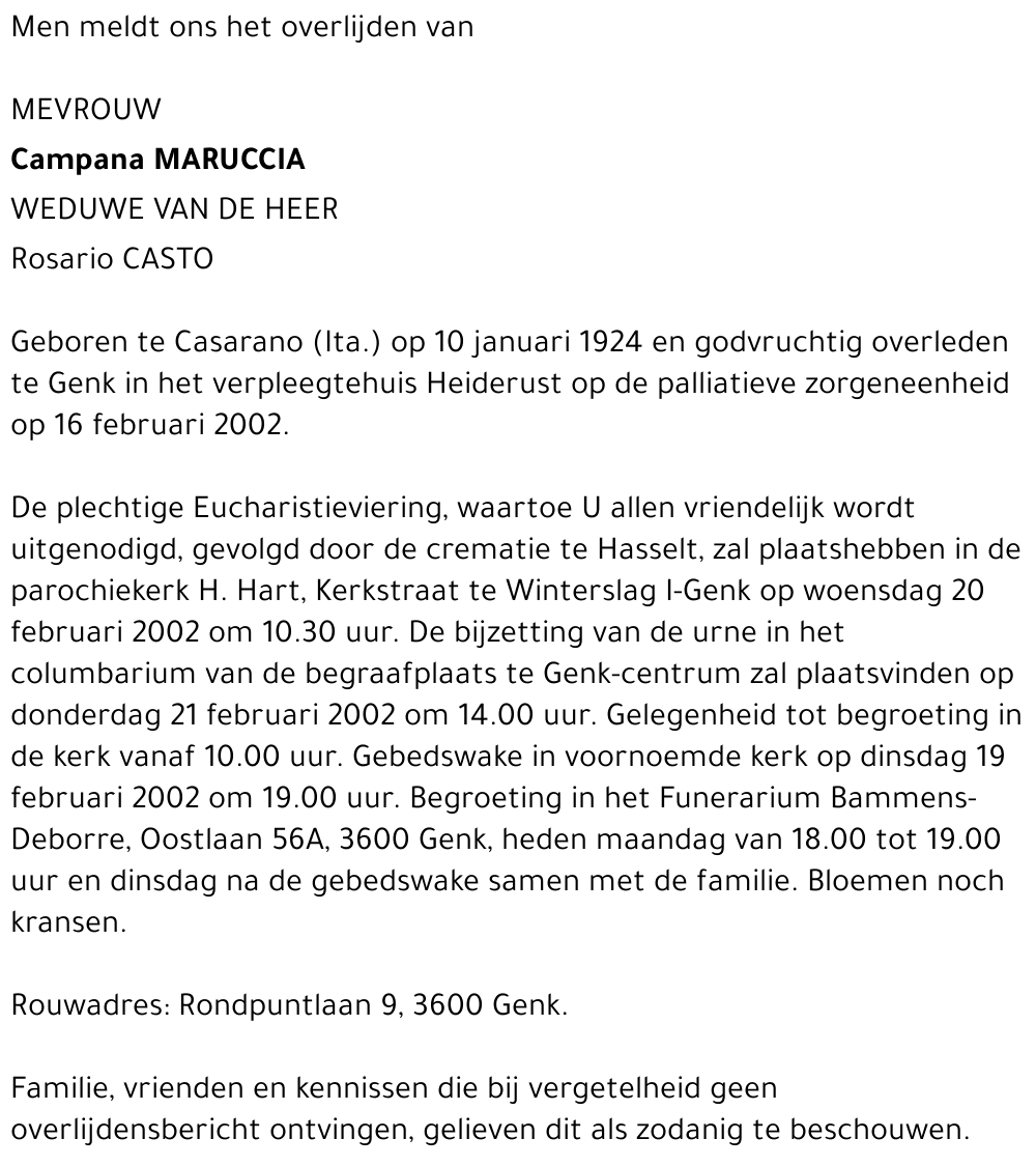 Campana Maruccia