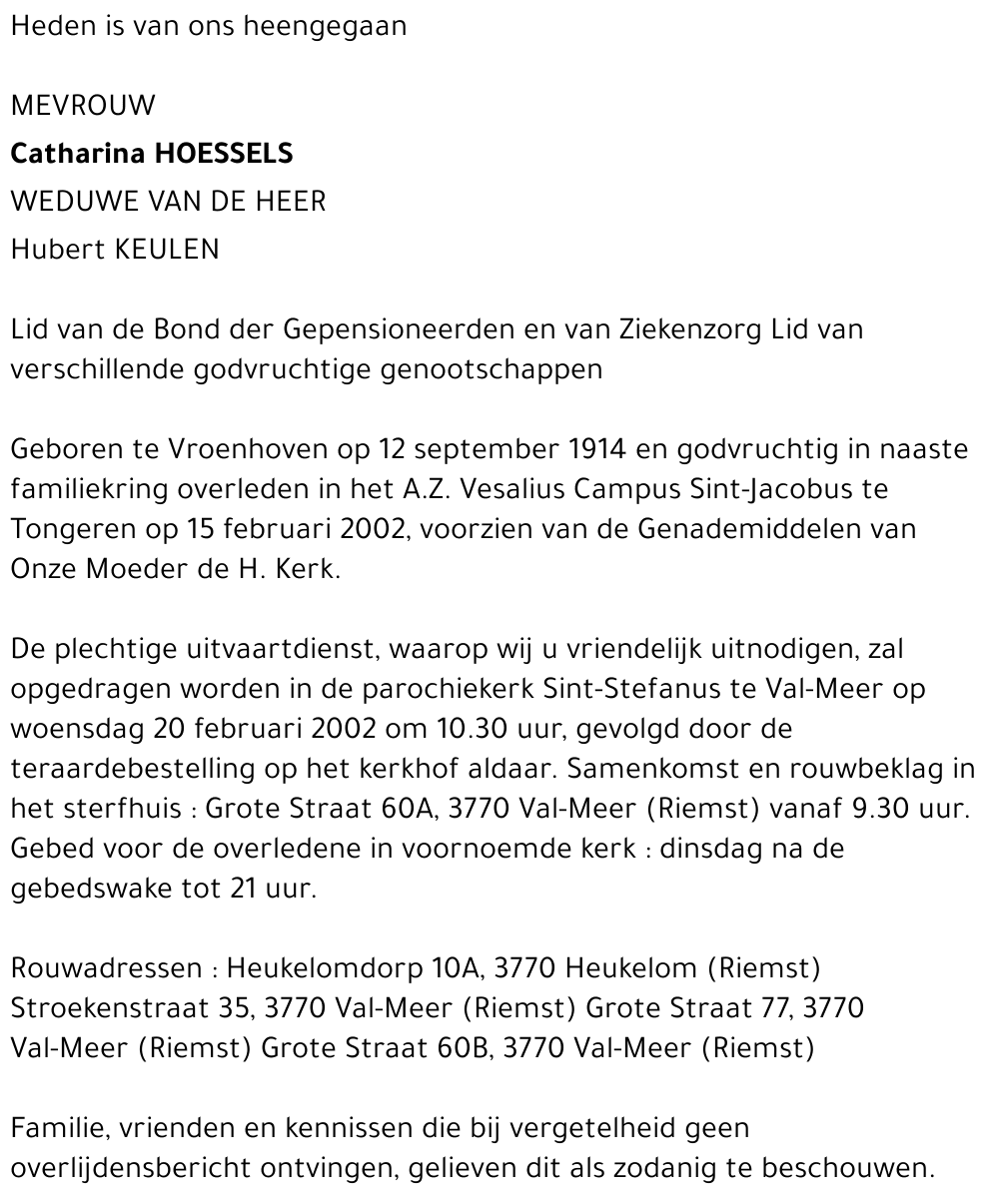 Catharina Hoessels