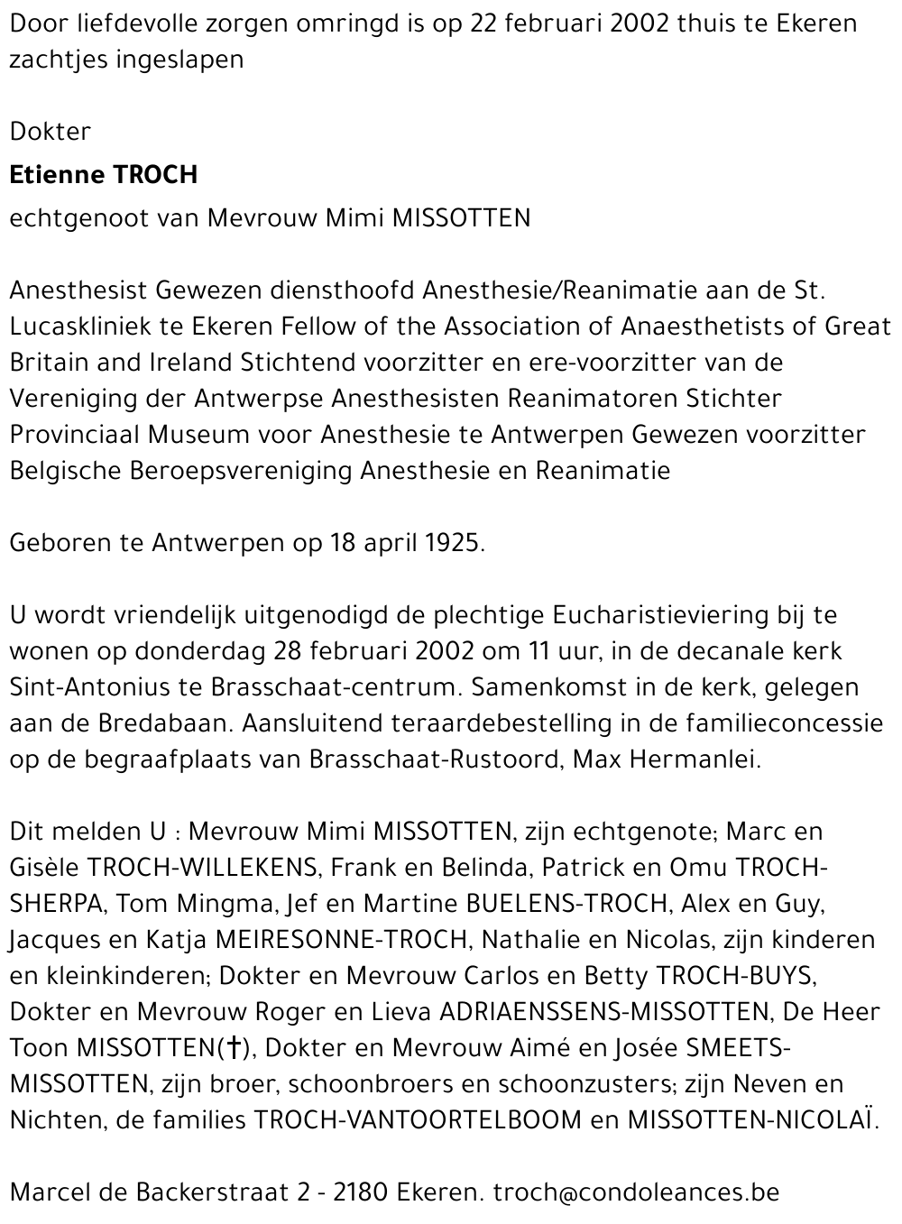 Etienne TROCH