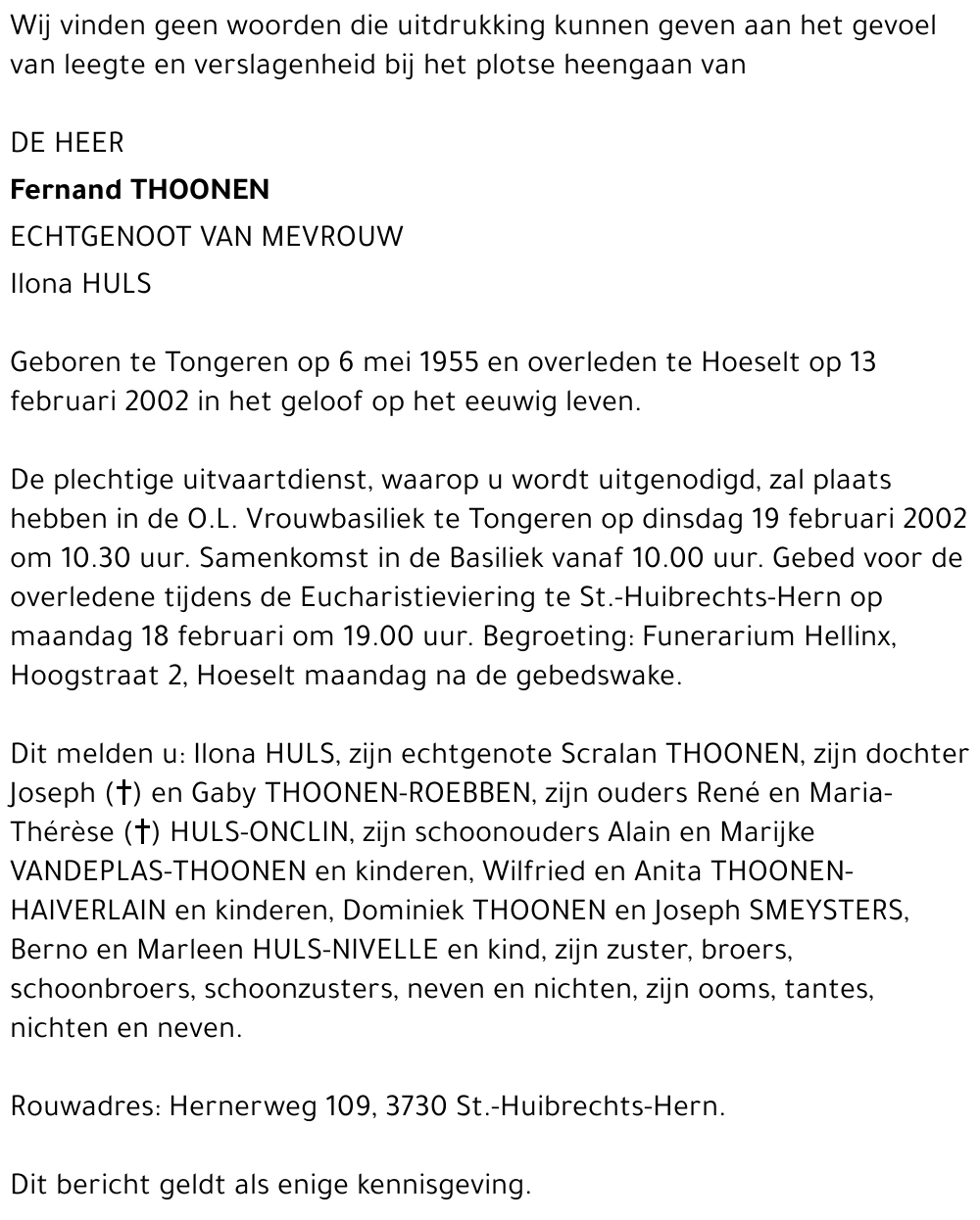 Fernand Thoonen