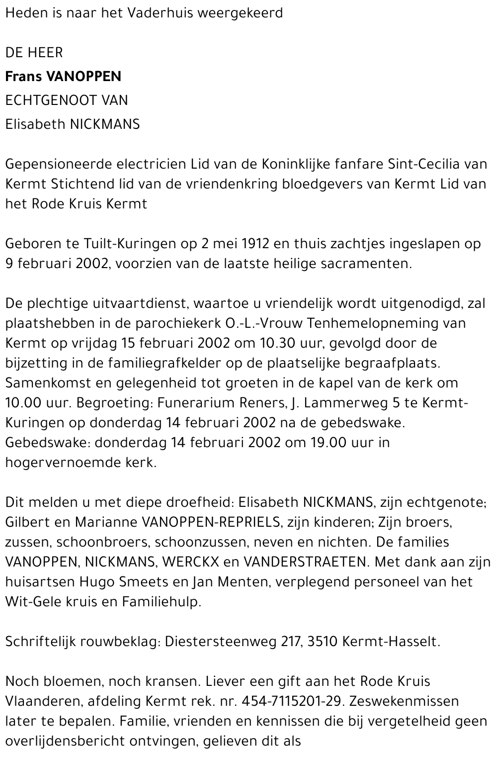Frans Vanoppen