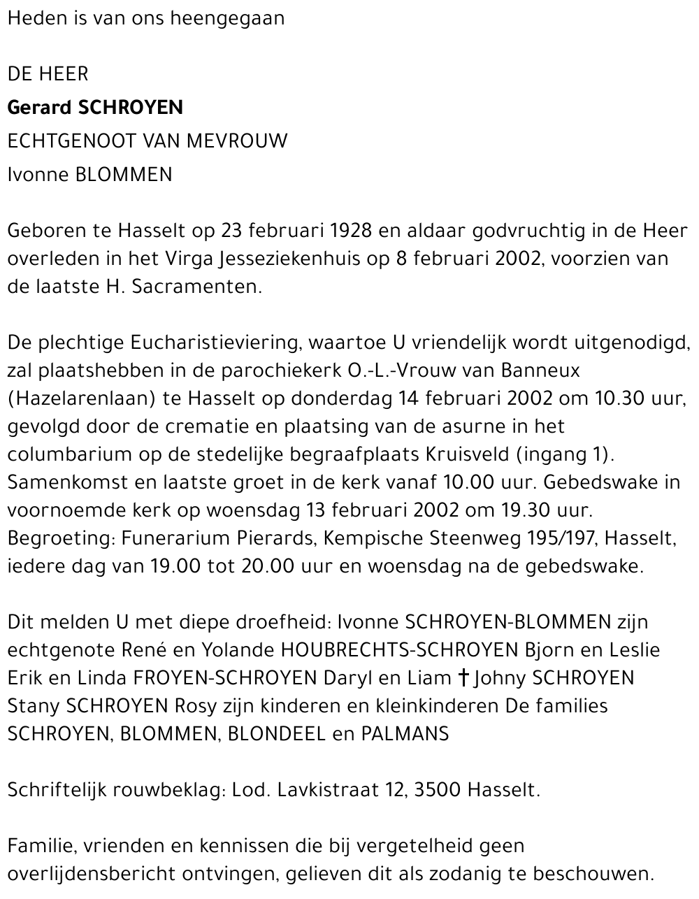 Gerard Schroyen