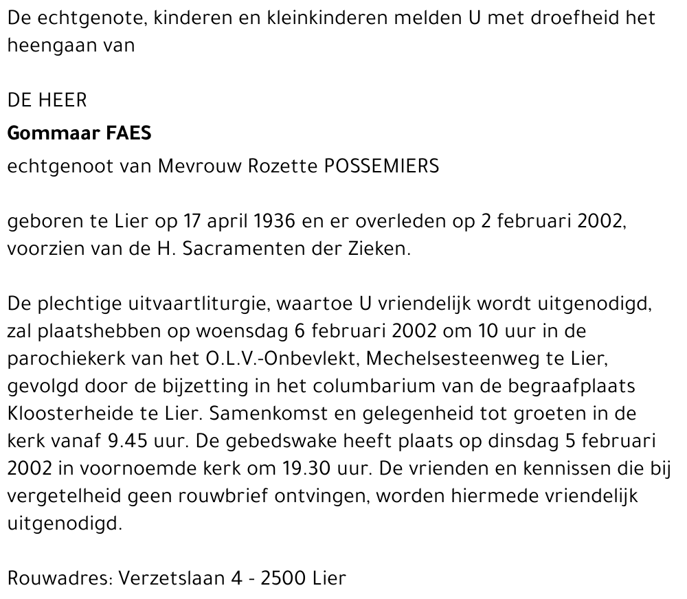 Gommaar Faes