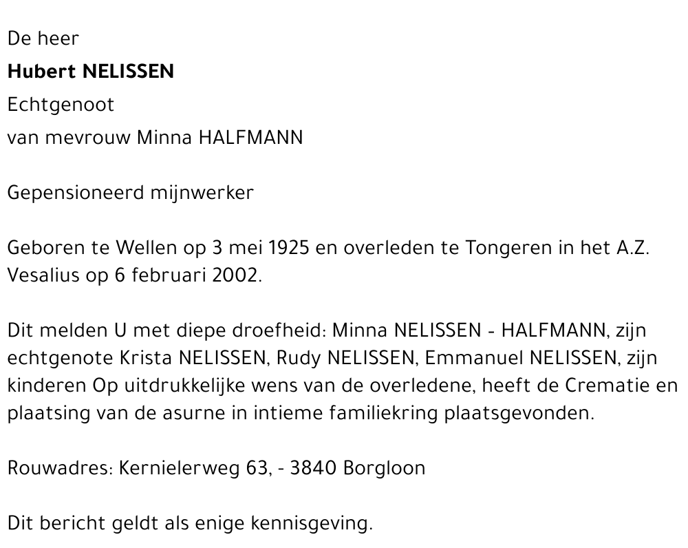 Hubert Nelissen