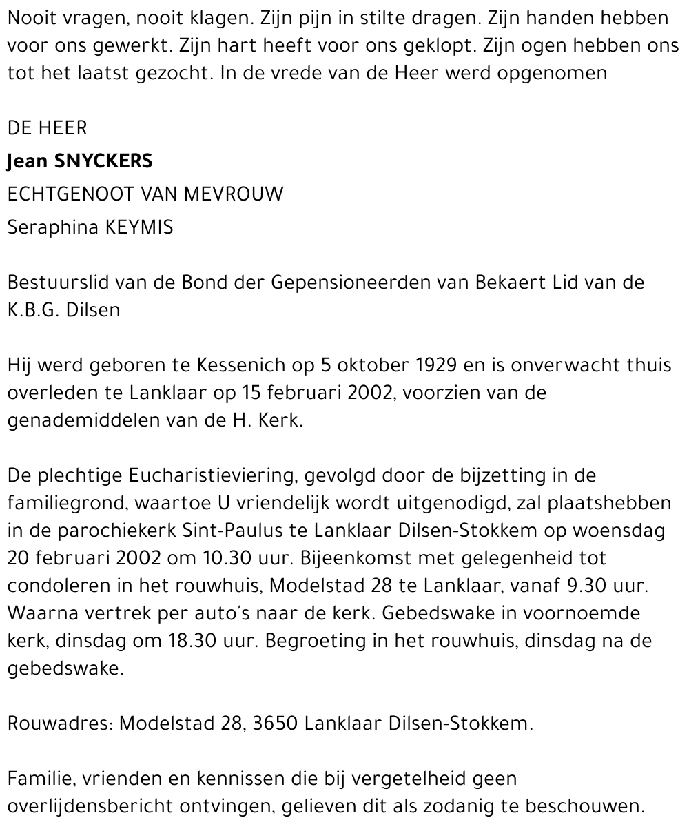 Jean Snyckers