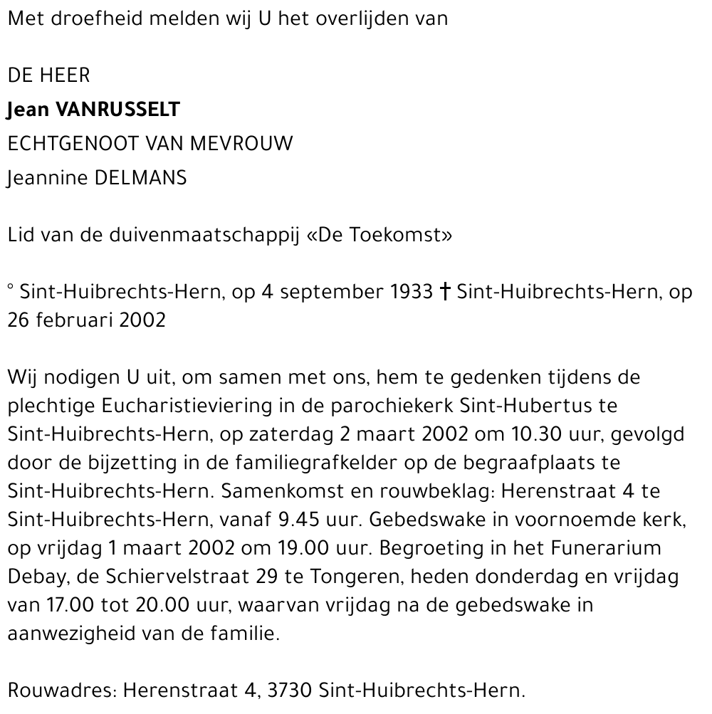 Jean Vanrusselt