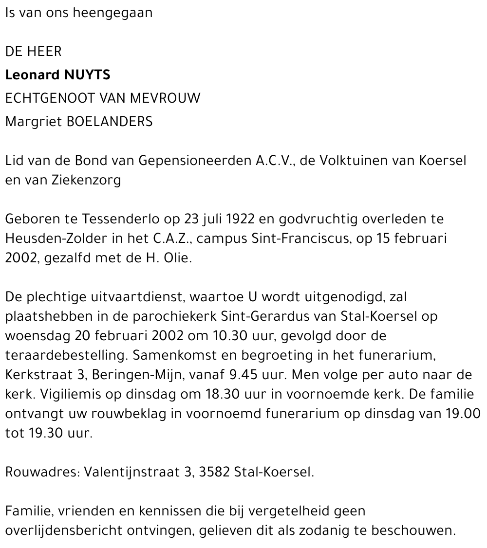 Leonard Nuyts