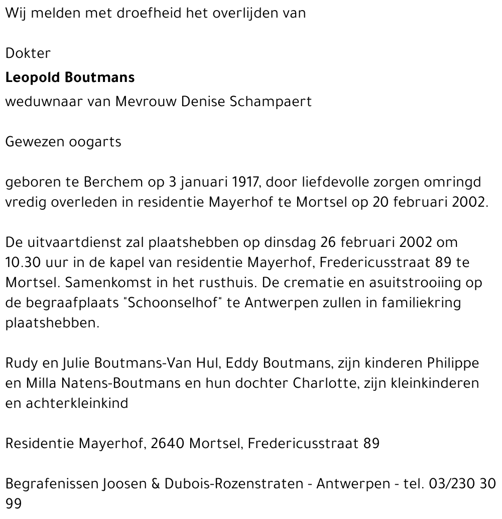 Leopold Boutmans
