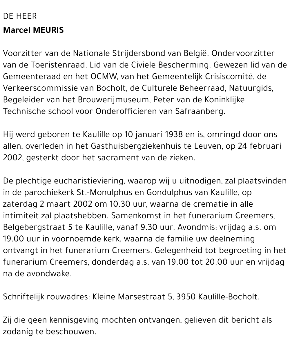 Marcel MEURIS