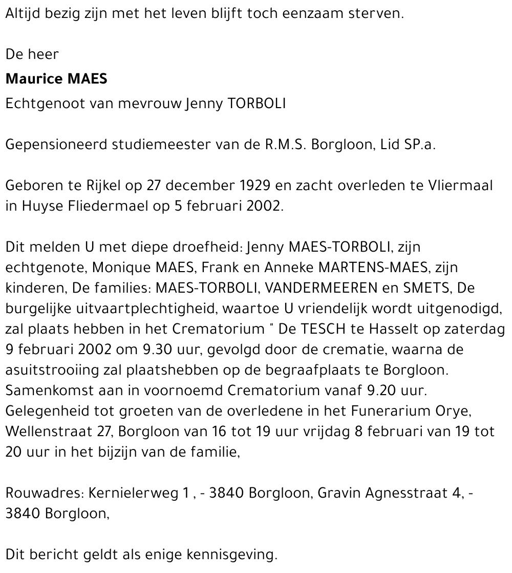 Maurice Maes