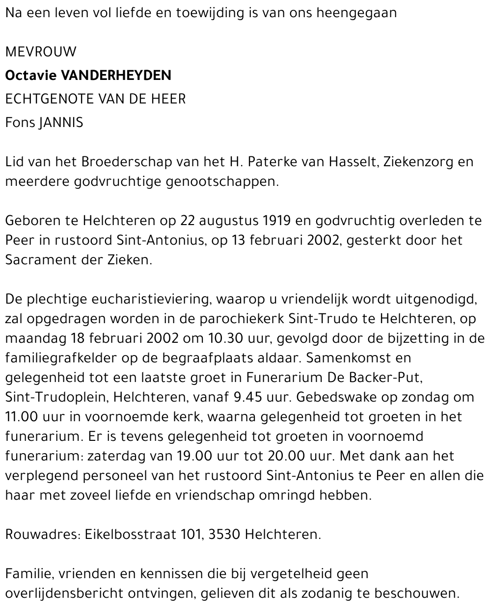 Octavie Vanderheyden