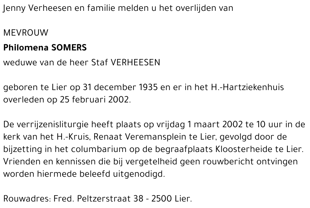 Philomena Somers