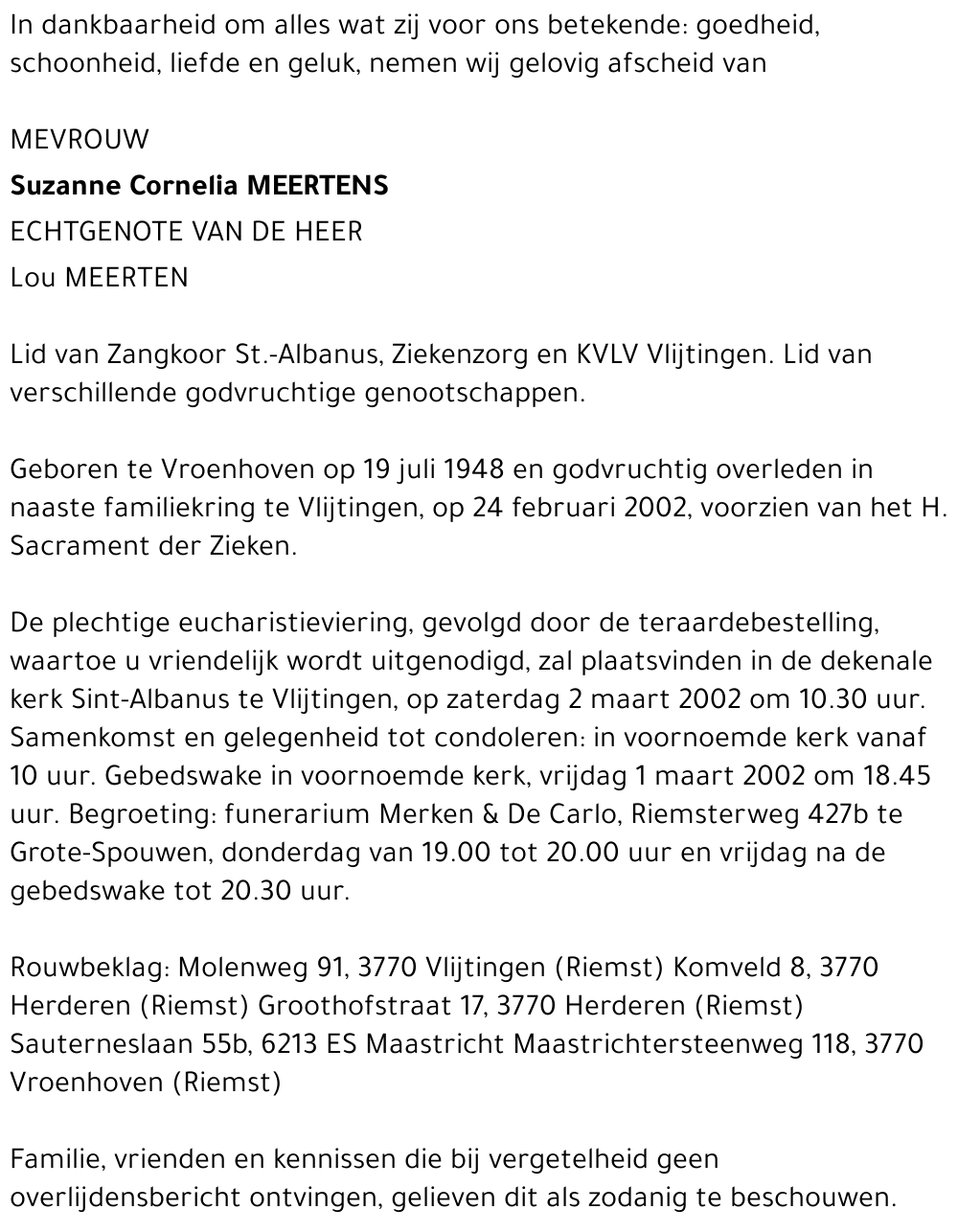 Suzanne Cornelia Meertens